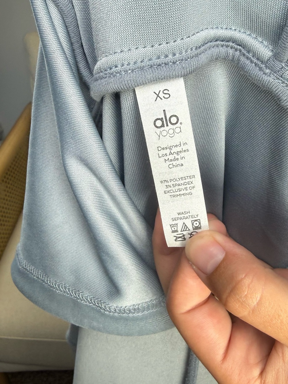 Alo Yoga Velour Glimmer Full Zip Up Size XS - Picture 8 of 8